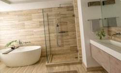 Травертин в ванной комнате: отделка помещения натуральным камнем