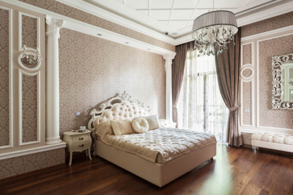 оформление спальни в классическом стиле