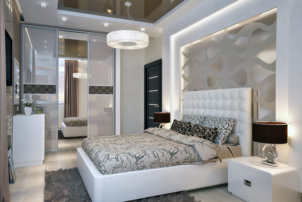 фото интерьера спальни в стиле модерн