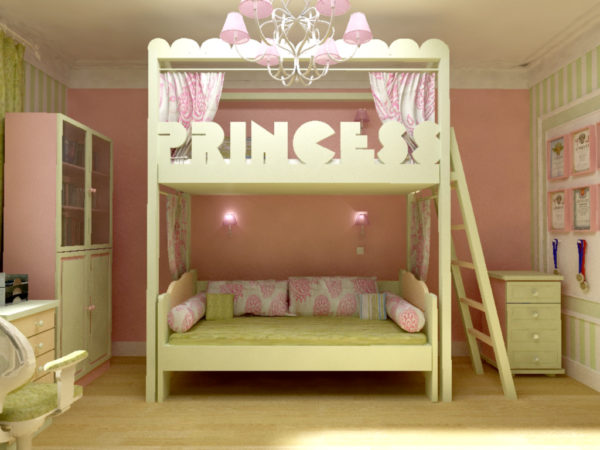 современный дизайн детской спальни