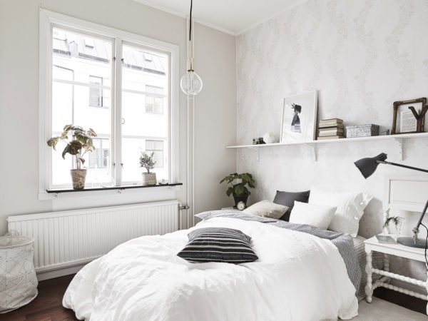 современное оформление спальни в скандинавском стиле 