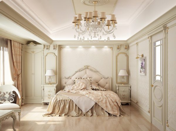 люстра в классическом стиле для спальни