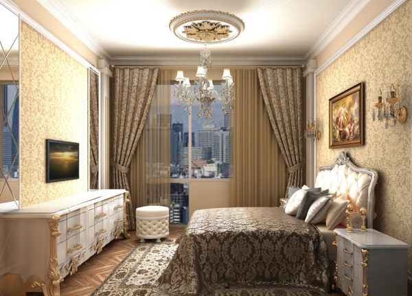 фото спальни в классическом стиле