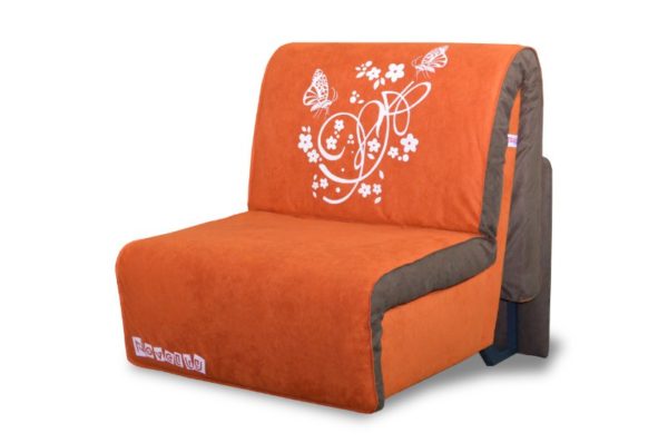 оранжевое кресло кровать
