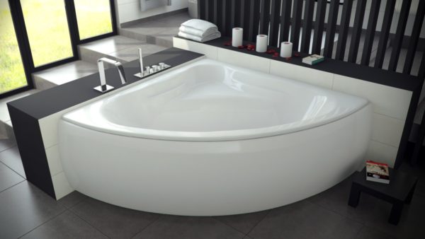 дизайн угловой ванны