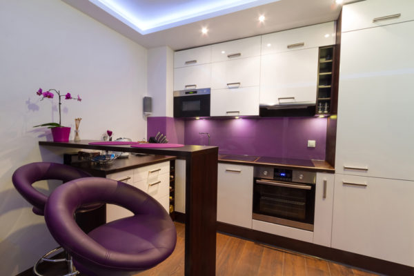 кресло фиолетовое для кухни