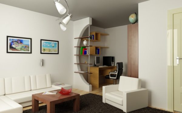 белая мебель в маленькой квартире