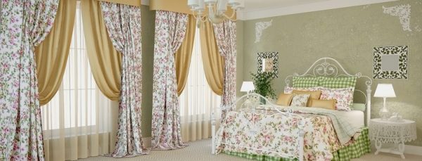 Самые популярные оттенки штор для спальни