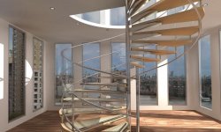 Винтовые лестницы – неотъемлемый атрибут загородного дома