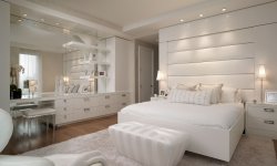 Оформление дизайна белой спальни, советы специалистов