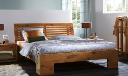 Виды и особенности дизайна кроватей из массива