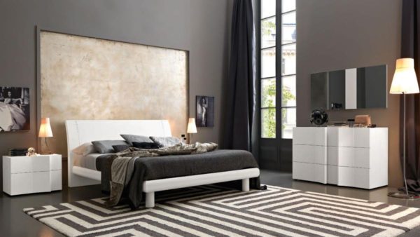 дизайн интерьера стиля модерн в спальне