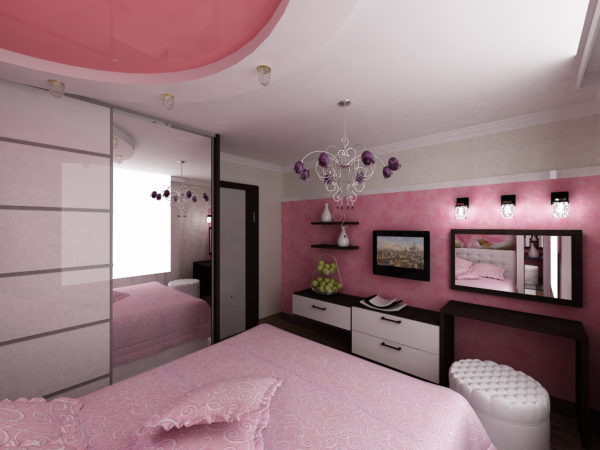 маленькая розовая спальня