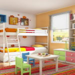 современный интерьер детской спальни