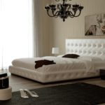необычный дизайн кровати в спальню