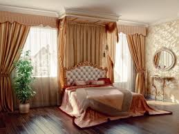 красивый необычный дизайн штор в спальню