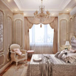 красивый интерьер спальни в классическом стиле