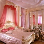 красивый дизайн спальни в классическом стиле