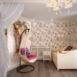 красивый интерьер комнаты детской спальни