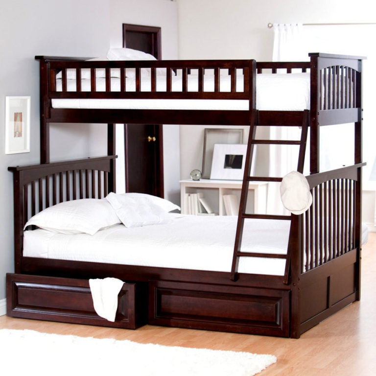 Модели двухъярусных кроватей с диваном