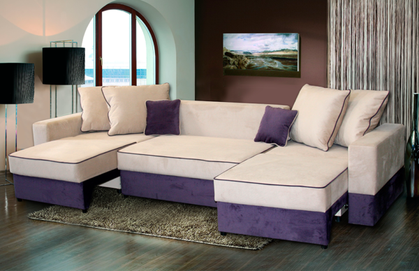 двухцветный кровать диван