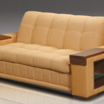 кожаный диван-кровать