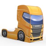 кровать-машина желтый грузовик