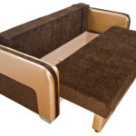 коричневый диван кровать