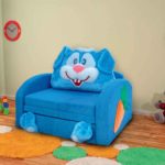 голубое кресло-диван