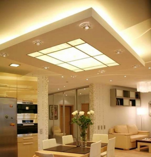 Дизайн красивых потолков из гипсокартона