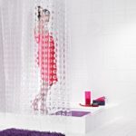 прозрачные занавески для ванной