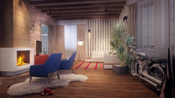 Дизайн коттеджа: интерьер дома внутри 75 фото примеров