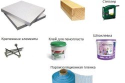 Инструменты и материалы для утепления стен пенопластом