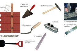 Инструменты для строительства кирпичного гаража