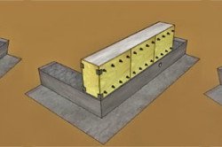 Схема возведения стены из керамзитобетона