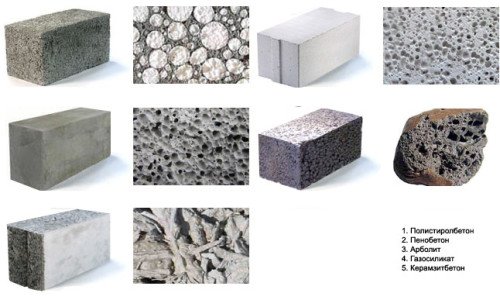 Разновидности стеновых блоков